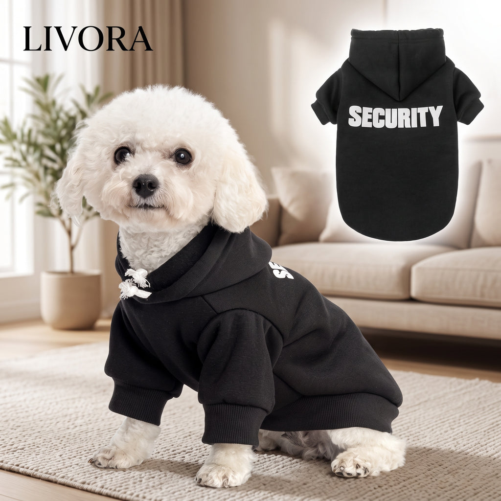 Casual Fleece-Lined Dog Hoodie